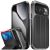 vCommute Google Pixel 10/10 Pro Wallet Case - Space Gray / Black
